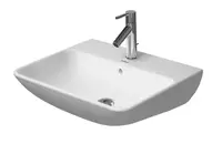 Duravit ME by Starck - Umyvadlo 55x44 cm, s přepadem, s otvorem pro baterii, matná bílá 2335553200