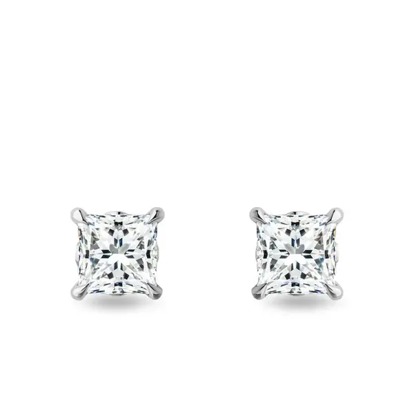 Luxusní diamantové náušnice pecky z bílého zlata KLENOTA