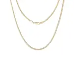 Zlatý řetízek Flat Snake v délce 45 cm KLENOTA