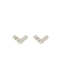 Diamantové náušnice ze žlutého zlata KLENOTA