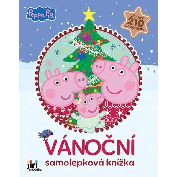 JIRI MODELS VÁNOČNÍ SAMOLEPKOVÁ KNÍŽKA PRASÁTKO PEPPA Samolepková knížka, mix, velikost