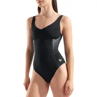 Arena NICESENESS SWIMSUIT U BACK Dámské plavky, černá, velikost