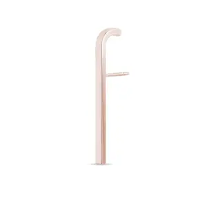Náušnice tyčinka z růžového zlata na jedno ucho KLENOTA