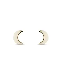 Zlaté náušnice ve tvaru měsíce KLENOTA