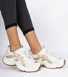 Gemre Beige women's sneakers with a chunky sole Enos