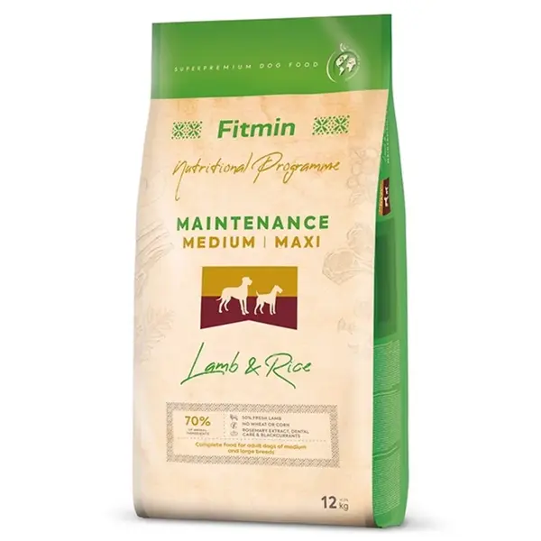 Fitmin Dog Medium/Maxi Maintenance Lamb & Rice 12 kg | P56325