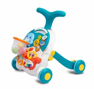 Toyz Dětské interaktivní chodítko, stoleček s příslušenstvím 2v1, , tyrkysové