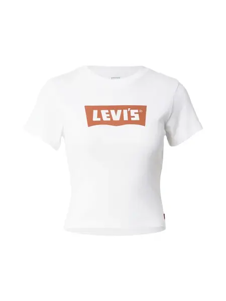 LEVI'S ® Tričko 'Essential'  karamelová / biela