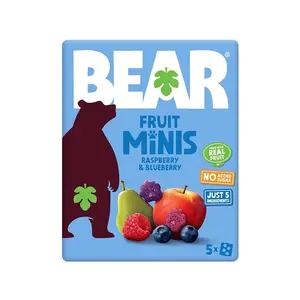 BEAR Fruit minis malina a borůvka 5 x 20 g