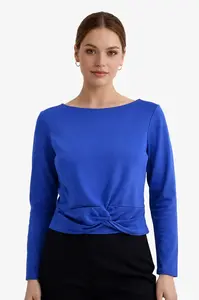 Guido Maria Kretschmer - Dámský crop top s dlouhým rukávem