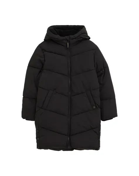WE Fashion Zimná bunda  čierna