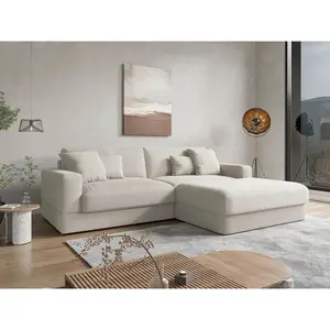 Sit & More ROHOVÁ SEDAČKA, textil, slonovinová