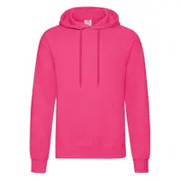 Men's Pink Hooded Sweat Fruit of the Loom