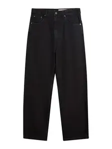 Bershka Džínsy  čierny denim