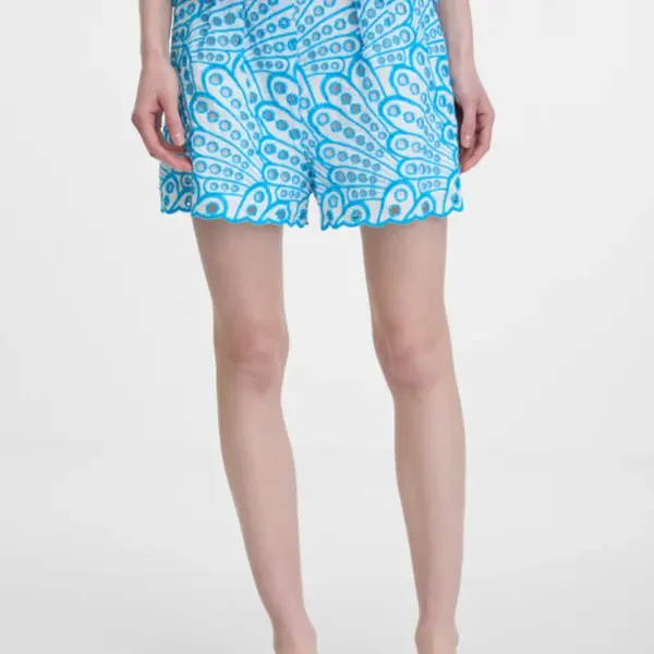 Orsay Modré dámské vzorované kraťasy - Dámské