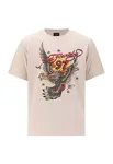 Ed Hardy Tričko '97 Eagle'  béžová / žltá / červená / čierna