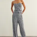 Trendyol Vícebarevné flitrové kalhoty