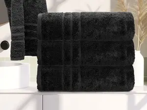 Osuška Comfort Maxi 100x180 cm černá, 100% bavlna