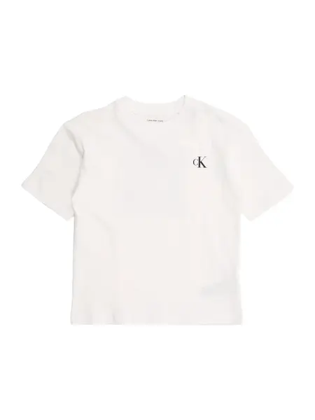 Calvin Klein Jeans Tričko 'BRIDGE'  čierna / biela