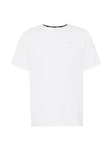 NIKE Funkčné tričko 'Miler'  strieborná / biela