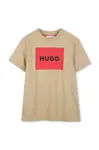 HUGO Dětské bavlněné tričko HUGO