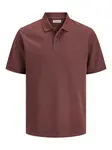 JACK & JONES Tričko 'JJEAUSTIN'  gaštanová
