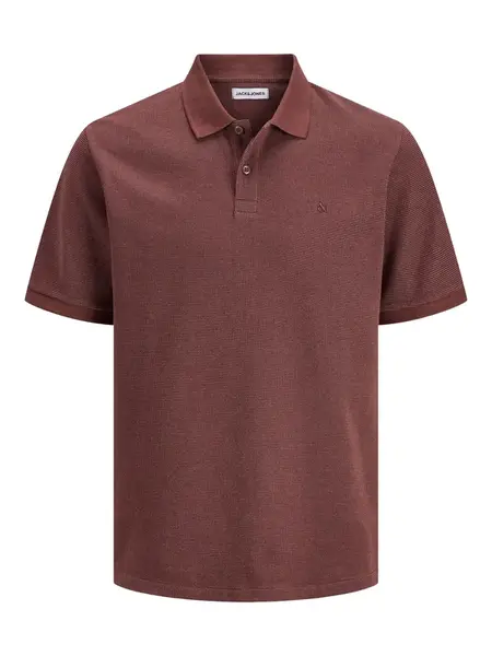 JACK & JONES Tričko 'JJEAUSTIN'  gaštanová