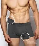3-PACK pánské boxerky, grafitové