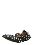 STEVE MADDEN Baleríny s ramienkom 'Sunrays'  čierna / strieborná