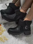 Dámske členkové topánky s kožušinou
