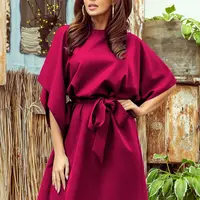 Dámské šaty s vázáním v pase Numoco