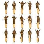 15Pcs 15 Style Wood Plant Labels