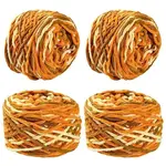 4 Skeins Super Bulky Segment Dyed Chunky Polyester Yarn