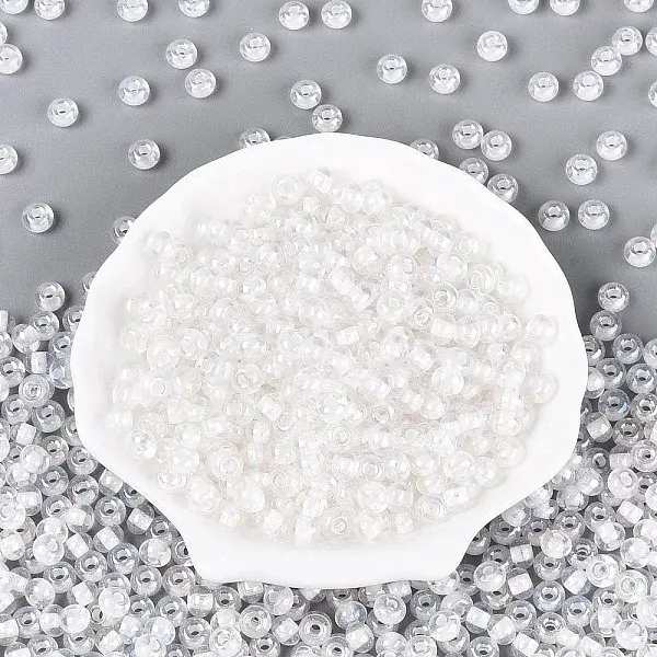 FGB Inside Colours Transparent Glass Seed Beads