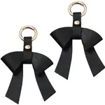 Bowknot PU Leather & Alloy Keychain