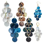 4Pcs 2 Colors Natural Akoya Shell Pendants