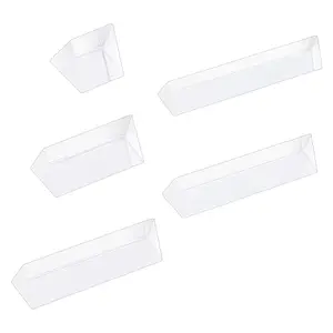 5Pcs 5 Styles Glass Triple Prism