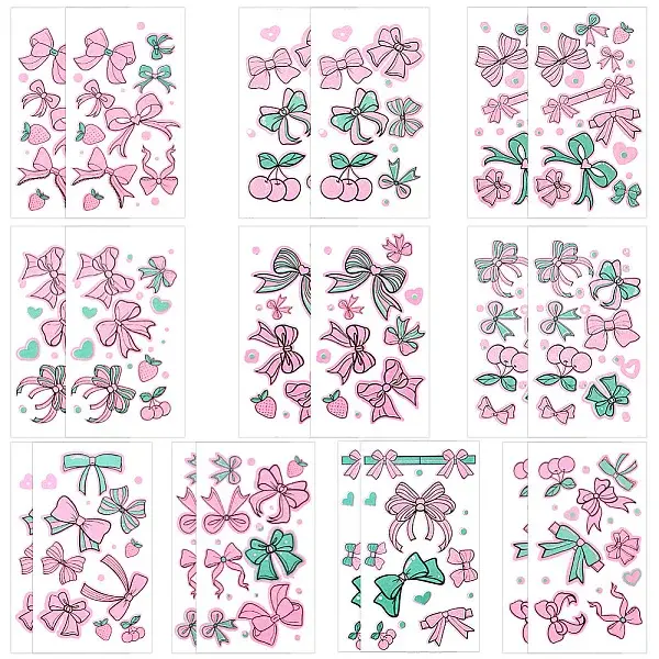 20 Sheets Luminous Water Proof Removable Temporary Tattoos Stickers