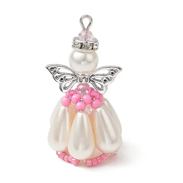 Pearlized Glass Pearl Beads  Pendants