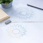 4Pcs Sunflower Adhesive Paper Stickers