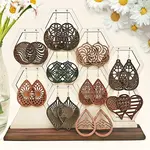 Wood Dangle Earrings for Women