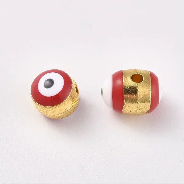 Alloy Enamel European Beads