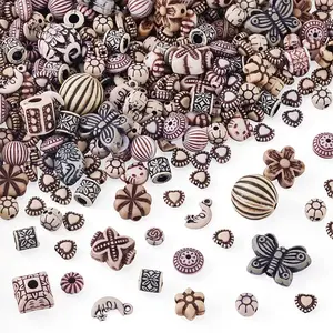 100G Mixed Antique Style Acrylic Beads