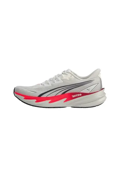PUMA Bežecká obuv 'Velocity NITRO 5'  jasne červená / čierna / šedobiela