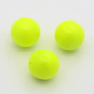 No Hole Spray Painted Fluorescence Brass Round Ball Beads Fit Cage Pendants