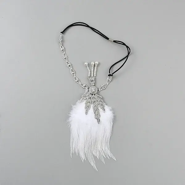 Feather Rhinestone Headbands