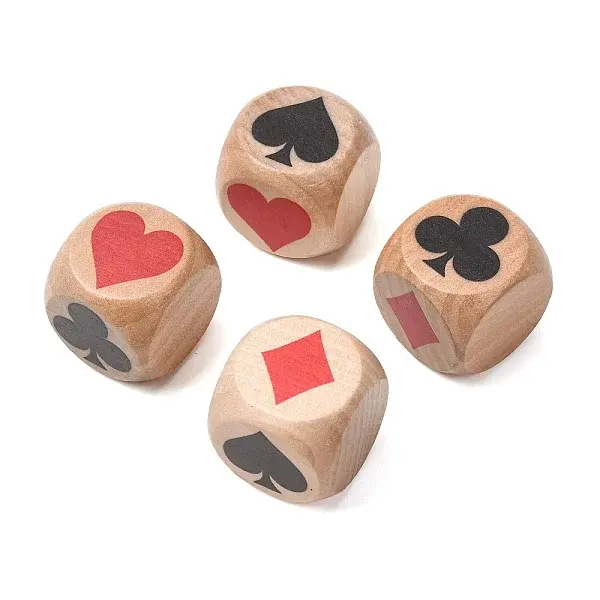 Schima Wood Poker Pattern Dice
