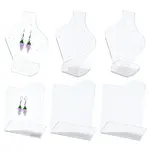 4Pcs 2 Styles Acrylic Earring Display Frame