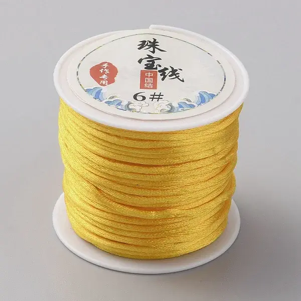 23M Round Polyester Satin Rattail Cord
