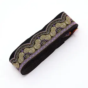 Ethnic style Embroidery Polyester Ribbons
